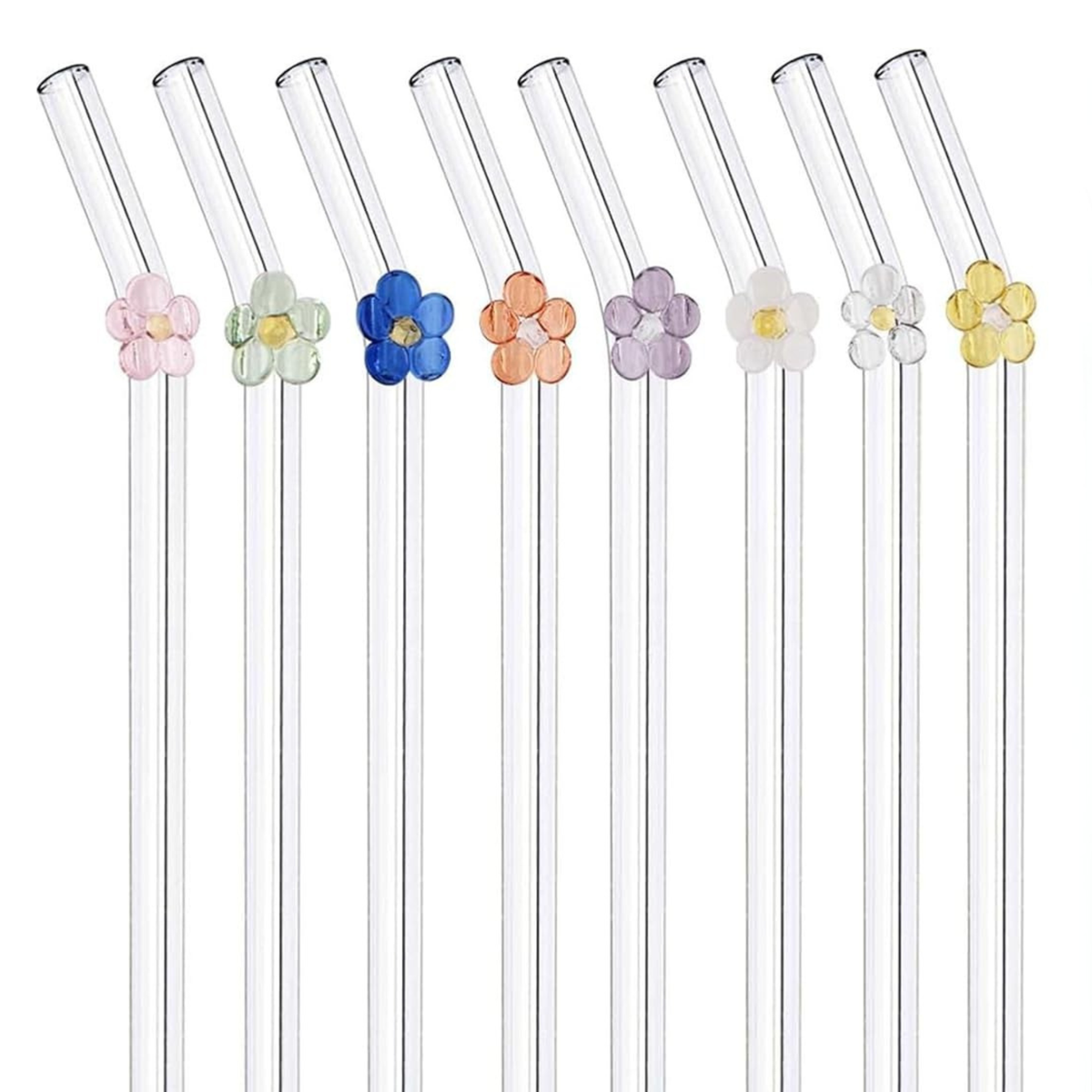 Flower Glass Straw