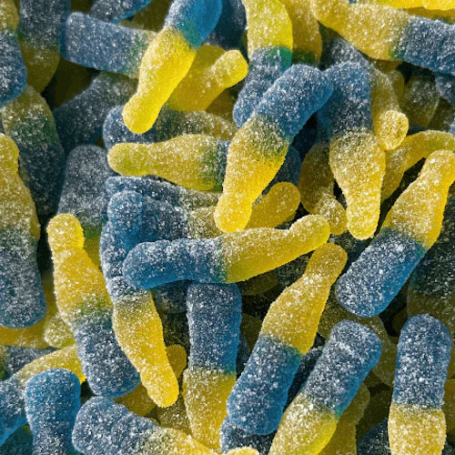 Bouteilles de limonade aux bleuets
